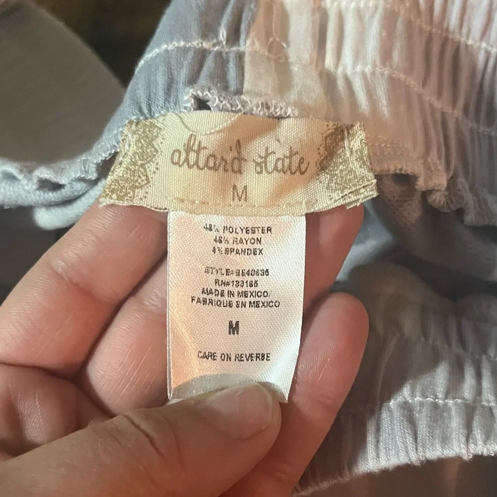 Altar'd State Gray and‎ White Star Casual Lounge Pants